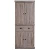 Farmhouse 6ft  Kitchen / Bathroom Storage Pantry Drawer Cabinet Wood Grain