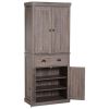 Farmhouse 6ft  Kitchen / Bathroom Storage Pantry Drawer Cabinet Wood Grain