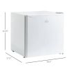 Compact Countertop Upright Mini Freezer 1.1 Cu.Ft, White