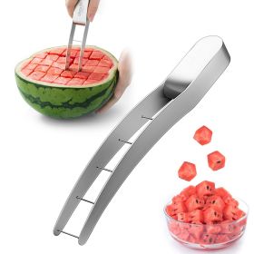 Stainless Steel Watermelon Slicer - Quick; Safe; and Fun! Perfect for Fruit Salad and Kitchen Gadget. 1pc.