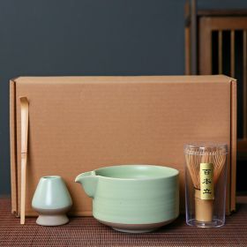 Matcha Tool Suit Japanese Gift Box (Option: Green Suit Gift Box)