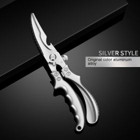 Stainless Steel Kitchen Multifunctional Fish And Bone Scissors (Option: Primary Color)