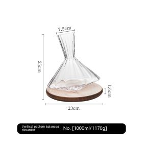 Home Crystal Glass Red Wine Wine Decanter (Option: Vertical Balance Wine Decanter)