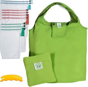 Reusable Grocery Shopping Tote Bag Fruit Veg Mesh Produce Bags With Drawstring (Option: Multicolor)