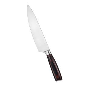 Kegani Japanese Chef Knife 8 Inch - Chefs Knife High Carbon Stainless Steel Knife Kitchen Cooking Knife - Rosewood FullTang Sharp Knife With Sheath (Option: Chef Knife)