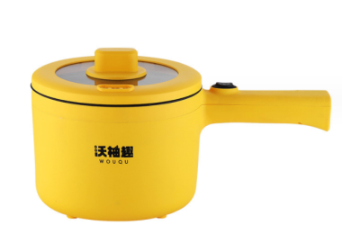 Home Integrated Noodle Cooking Intelligent Small White Pot Electric (Option: Yellow-Single pot-CN)
