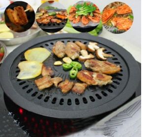 Non-stick barbecue tray (Color: black)