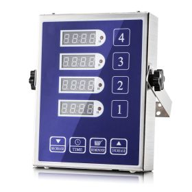 Commercial Stainless Steel Kitchen Zero Error Four-channel Timer (Option: Blue-170x130x36mm)