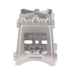 Outdoor Camping Portable Stainless Steel Folding Camping Stove (size: medium)