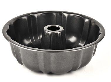 Round Deep Baking Mold Bundt Pumpkin Shape Cake Pan (Color: black)