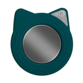 Thermal Cup Pad Intelligent Automatic Heating Mat Hot Milk Coffee Insulation (Option: Cat Dark Green Single Pad-USB)