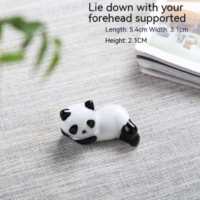 Creative Cute Little Panda Chopstick Holder Ceramic Decoration Home (Option: Support)
