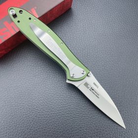 Outdoor Portable Self-defense Folding Knife (Option: 1660Green)