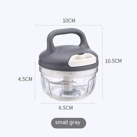 Household Kitchen Multi-function Vegetable Chopper (Option: Gray Small Size)