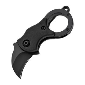 Outdoor Knife Portable EDC Key Knife (Option: Mysterious Black 85-85-Mysterious Black)