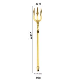 Double-sided Knife Steak Knife, Fork And Spoon Creative Upscale Household Coffee (Option: Dinner Fork)