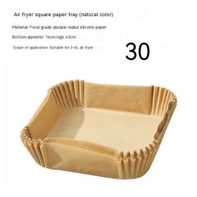 Air Fryer Special Paper Oiled (Option: Square 16CM30 PCs)