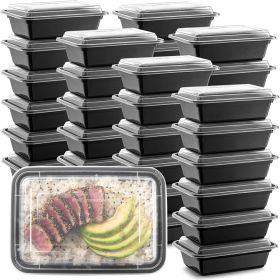 10pcs Disposable Plastic Food Containers Fruit Salad Bento (Option: A 10PCS 750ML)