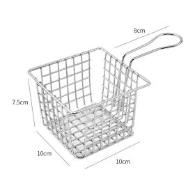 Outdoor Camping Plate Water Fruit Basket (Option: French fries basket)