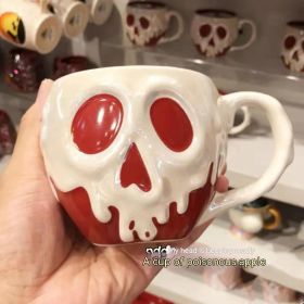 Anime Cartoon Cup High Beauty Gift Creative Ceramic Mug (Option: Red with white)
