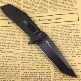 Outdoor Outdoor Portable Self-defense Folding Knife Kaxiu Fruit Knife (Color: black)