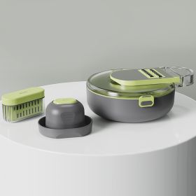 Multifunctional Shredder And Vegetable Cutter Kitchen Gadgets (Option: Gray)