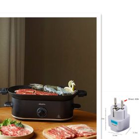 Olayks Mini Meat Roasting Pan Home (Option: EU-Electric grill)