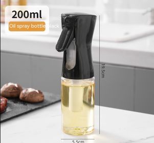 Glass Kitchen Household Air Fryer Atomization Fuel Injector (Option: 200ml-Black)
