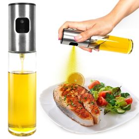 Reusable Glass Oil Sprayer - 100ml/3.5oz - Ideal for Cooking - Olive Oil Mister Spray Bottle - Dispenser Spray Bottle (Color: Rose Golden)