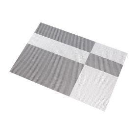 Thickened Non Washable Children's Anti-skid Meal Mat (Option: Black And White Grid-1pc)