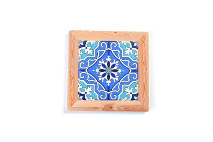 Chinese Style Ceramic Cork Cup Mat (Option: 1 Style)
