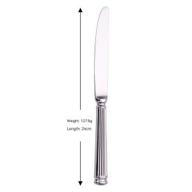 Roman Knife, Fork And Spoon 304 Stainless Steel Thickened (Option: Primary Color Steak Knife)
