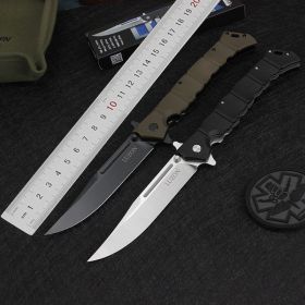 Song High Hardness 8Cr13Mov Nylon Fiber Tactical Knife Folding Knife Outdoor Knife (Option: Black Handle-Default Item-Black Handle)