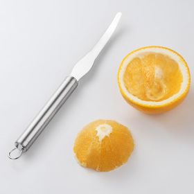Stainless Steel Orange Peeler Flesh Remover Salad Tool (Color: Silver)